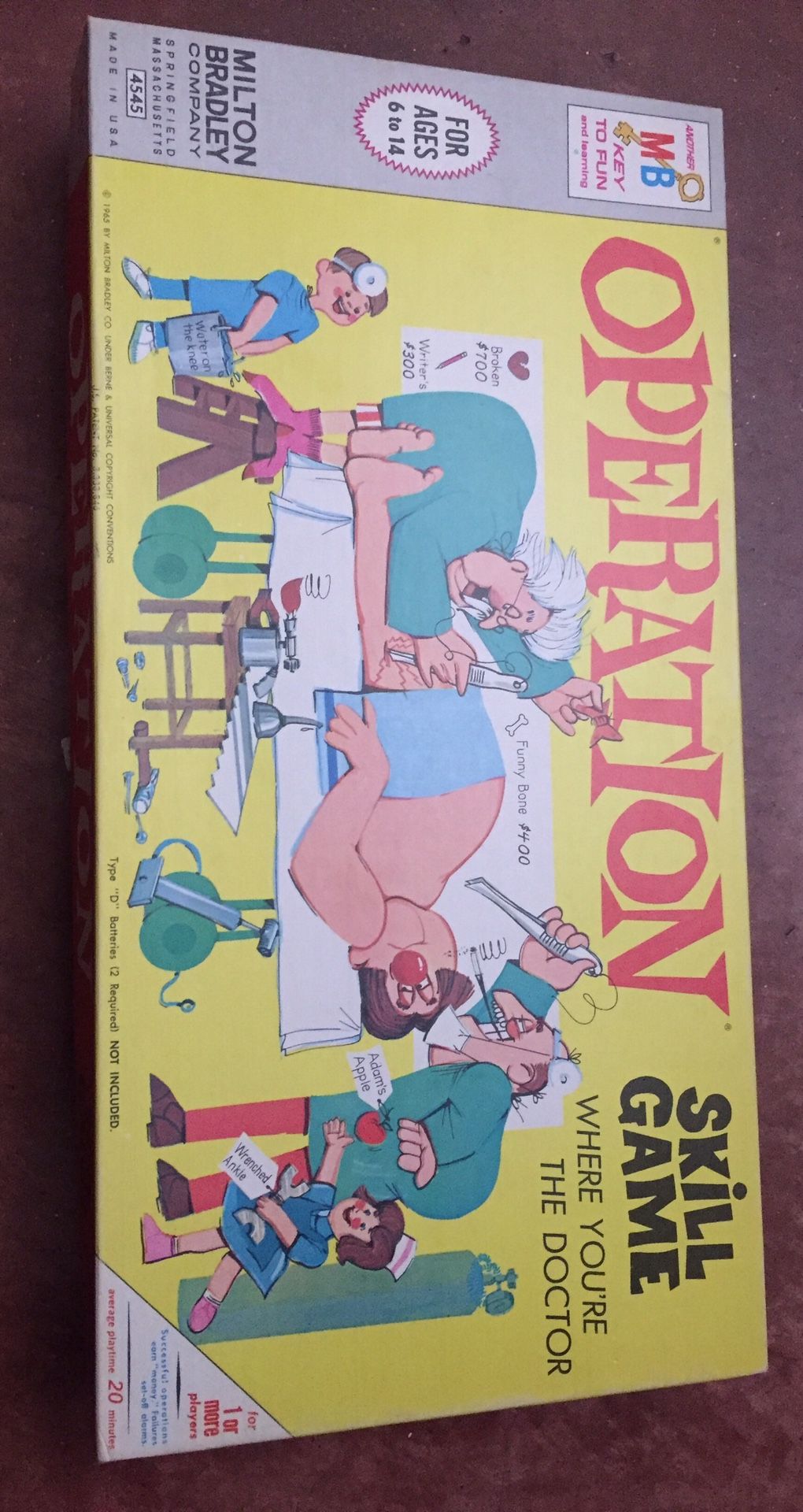 Operation Game Board Pieces
