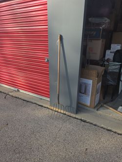Pitchfork with Wooden Handle