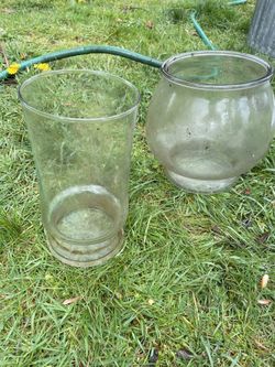 Fish Bowl And Flower Vase