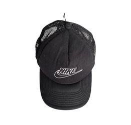 Nike Sportswear Classic99 Logo Hat Black/ White Snapback Cap Mesh B2 1Size