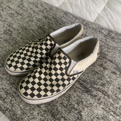Checkered Vans Slip On-Size 11