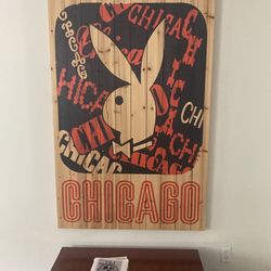 Playboy Chicago Wooden Slat 40x60