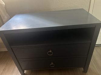 Navy Blue Bedside Table