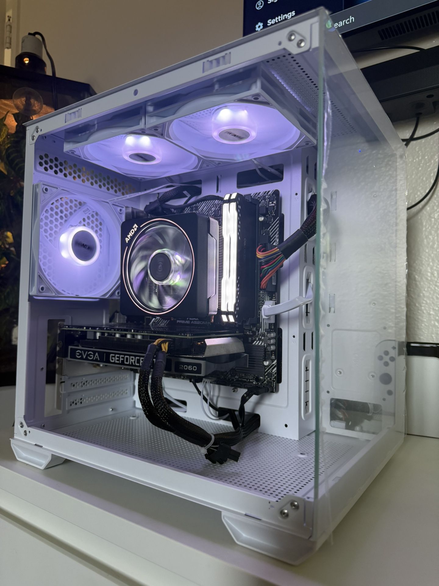 White Gaming Pc Computer Desktop RTX