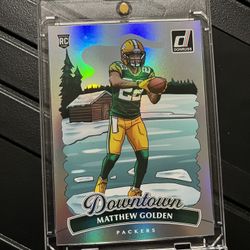 2025 Panini NFL Donruss Matthew Golden Downtown RC