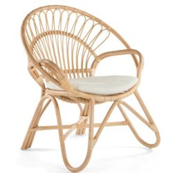 Round Rattan Loop Armchair 