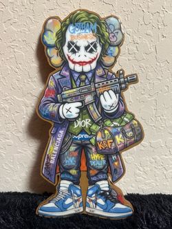 Handmade resin Joker wall art decor Handmade resin Joker wall art de