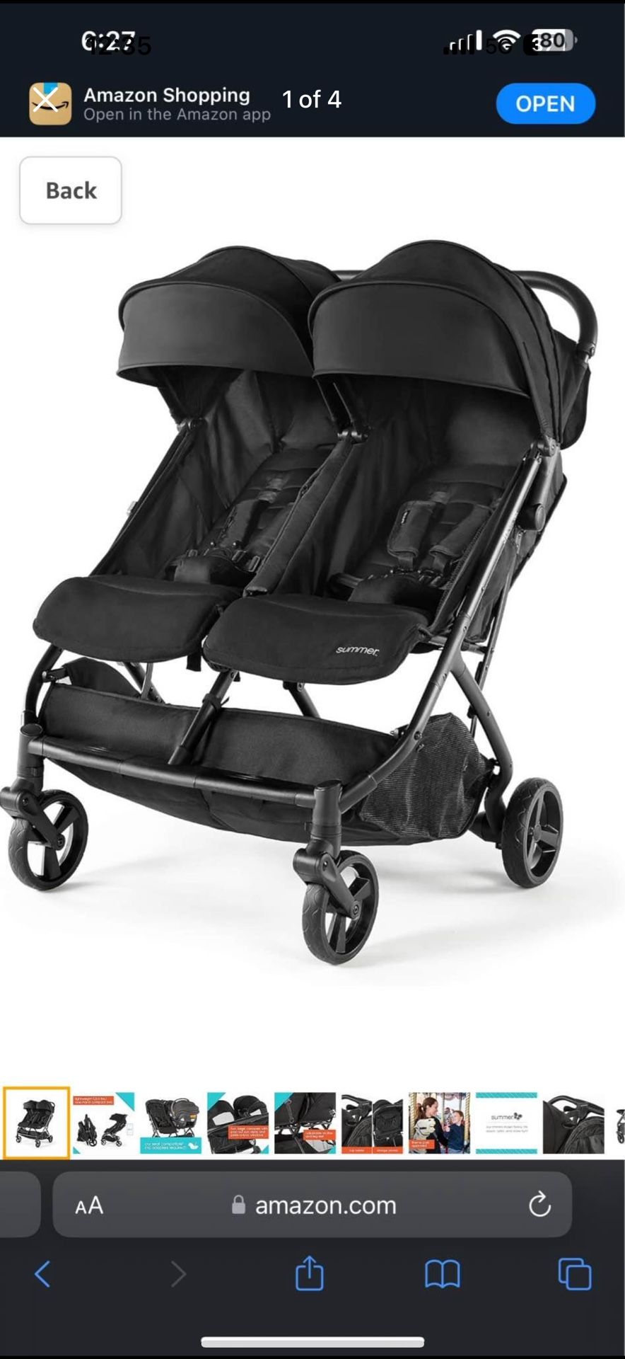 Summers Double Stroller