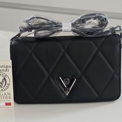 Valentino Orlandi Crossbody Bag - NEW - MSRP $279 Black