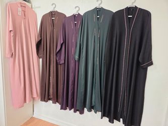 Modest Abaya Long Dress Set of 5