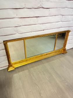 Large Gold Vintage Regency Mirror