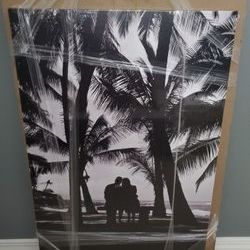 Large Hawaii Beach Canvas Art (Brand New Sealed)