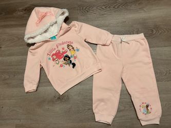 Disney Little Princess Girls Hoodie Jogger Set