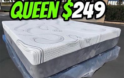 Queen Size Organic Hybrid Cool🧊Gel Memory Foam Mattress