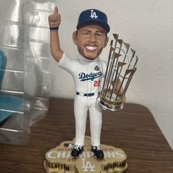 Clayton Kershaw Los Angeles Dodgers 2024 World Series Champions FOCO bobblehead