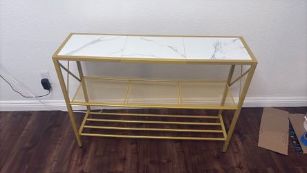White and Gold shelf
