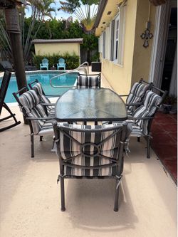 Patio tables and chairs