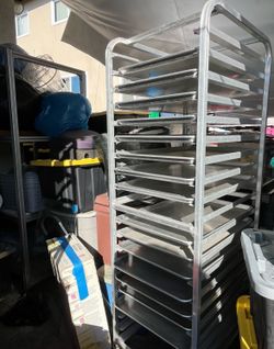 Kelmax Carts Food Cooking Storage Trays Pans
