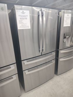 $2199 GE Profile 4 door french door refrigerator with dual dispense auto fill pitcher
