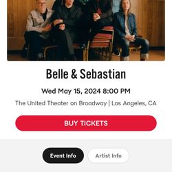 Belle & Sebastian Tickets 