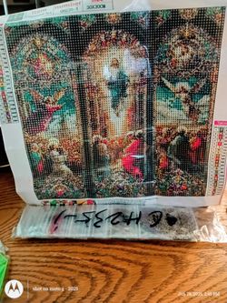 Religious stained glass diamond painting complete kit