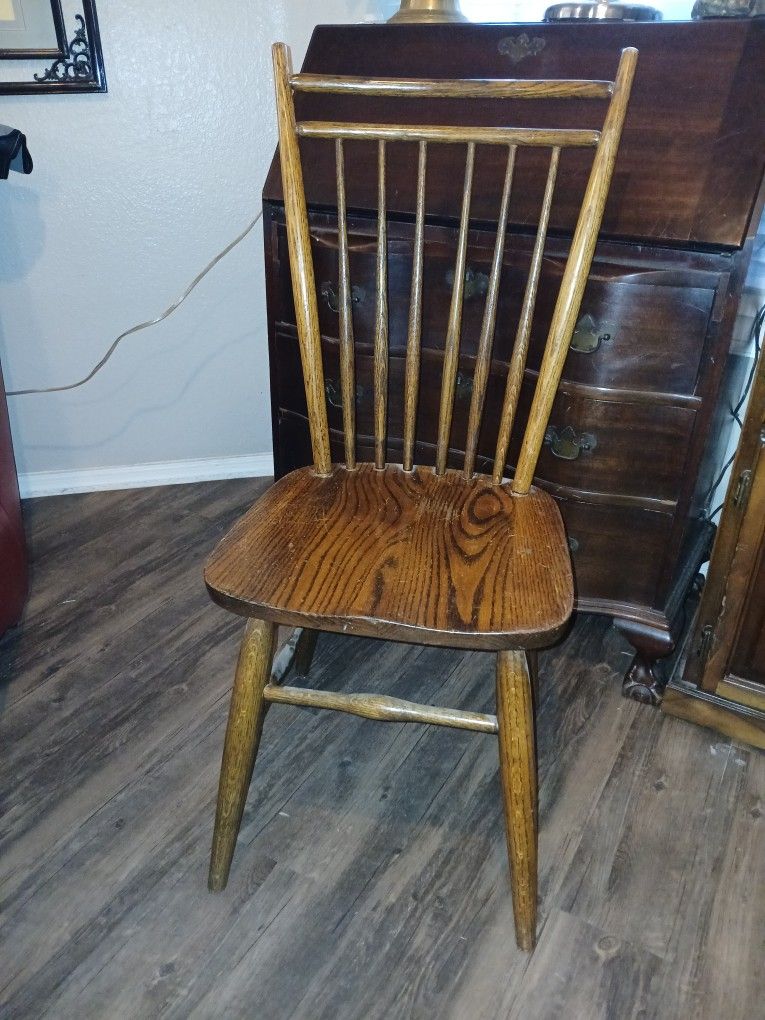 Antique Wooden Stamped Chair
