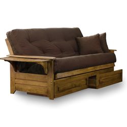 Nirvana Futon Frame with drawers- Queen Size