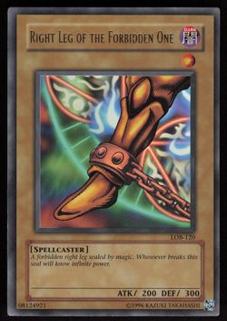 Right Leg of the Forbidden One LOB-120 GLOSSY UNLIMITED YU-GI-OH
