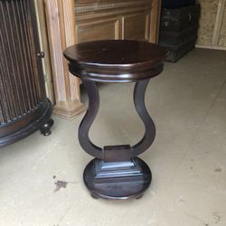 Wood Vintage Lamp stands (2)