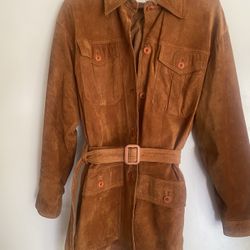  Margaret Godfrey Vintage Leather Coat