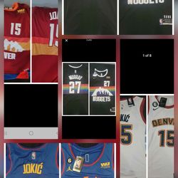 Denver Nuggets Jerseys Stitched sizes small thru 2XL