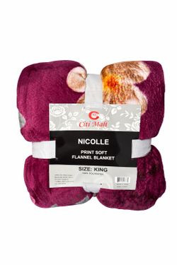 King size soft flannel blanket