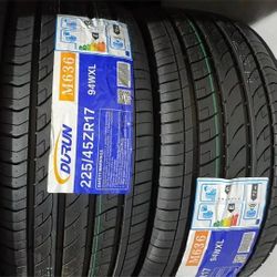 225/45/17 Tires Set New 