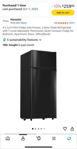 Mini fridge