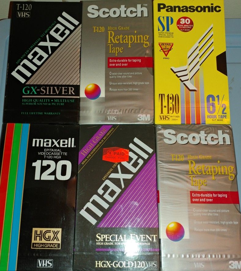 15 NEW VHS TAPES