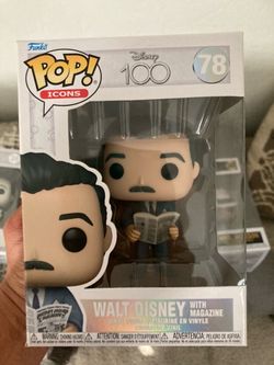 Funko Pop Icons Walt Disney with Magazine #78