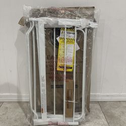 Wide Adjustable Pet Gate / Baby Gate - Fits Openings 29” - 38.5”