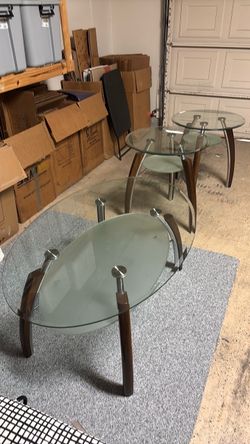 Glass Coffee and End Tables