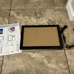 E-Hangsam LED Picture Poster 8x11.5in Snap Frame Black Wall Mount Home Theater Display Backlit Frame