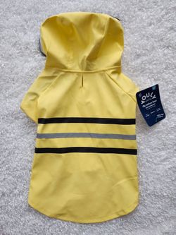 Youly Dog Raincoat Yellow Medium NEW