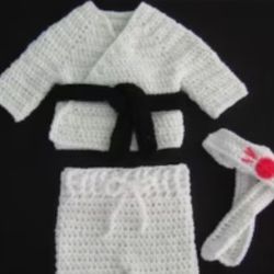 White Baby Karate Outfit