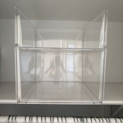 Clear container store stacking bins