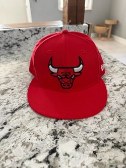 New Era 9FIFTY Chicago Bulls Snapback Hat Cap Red One Size Fits Most NBA