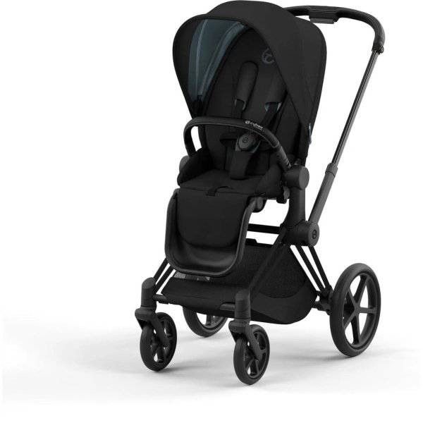 Cybex Priam4 Stroller - Deep Black / Matte Black Frame