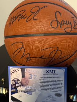 Multi-Signed Basketball with XMI Certificate of Authenticity
