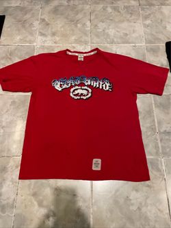 VTG Ecko Unltd Grunge Y2K Skater Red T-Shirt L Graffiti Letters