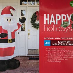 INFLATABLE BLOW UP 6' SANTA CHRISTMAS DECORATION 
