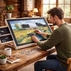 Title: WELGEE Puzzle Board with Drawers – Fits Up to 1500 Pieces