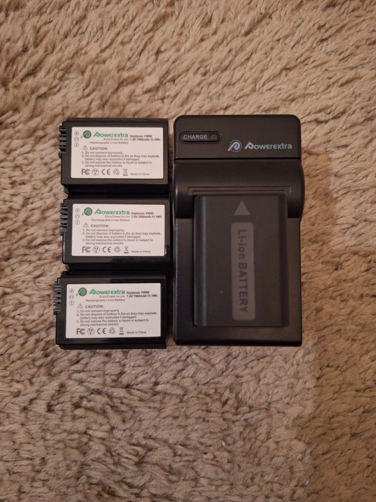 Powerextra Batteries And Charger Pack