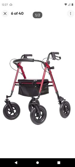 ELENKER ROLLATOR WALKER RED